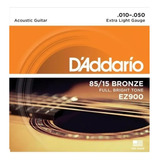 Encordado Guitarra Acustica 010 Daddario Ez900 Cuerdas
