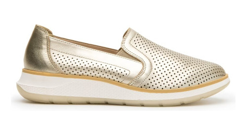 Zapato Dama Flats Confort Vestir Casual Flexi 119302 Oro