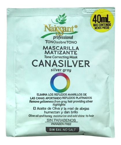Matizante Mascarilla Canasilver X 40ml N - mL a $98