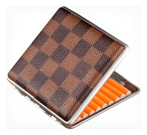 Estuche Cigarrera Porta Cigarros Acero Inoxidable Elegante | MercadoLibre