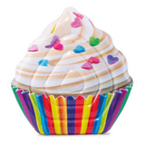 Colchoneta Inflable Cupcake P/pileta 142x135 Cm Vinilo Intex