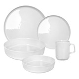 Set Vajilla X 18 Platos Playo Postre Bowl Ensaladera Jarro  