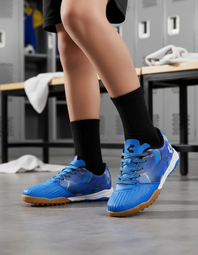 Tenis Futbol Rápido Niño Charly® 1065189 Turf Azul 18 A 21.5 | Envío gratis