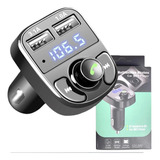 Transmissor Fm Bluetooth Veicular X8 Mp3 Carregador Carro 