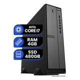 Computador Slim Spark Core I7 3770, 4gb Ram, Ssd 480gb