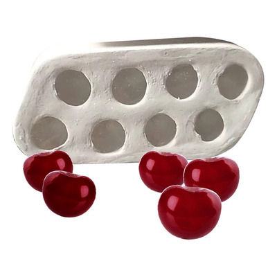Molde Forma Silicone Cereja 8cav.