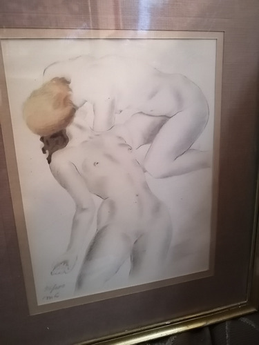 Cuadro Pintura Antigua Impresión Artística Arte Del Desnudo