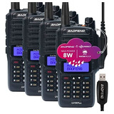 Radios Baofeng Uv-9r Plus Mk1 8w 2200mah Ip67 Paquete De 4