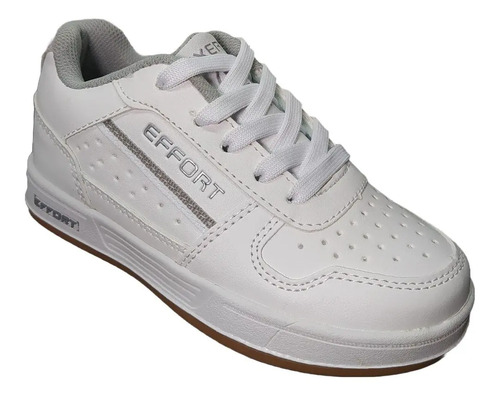 Tenis Choclo Escolar Blanco Niño Casual Agujeta Calidad