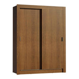 Guarda-roupa Solteiro Madesa Dallas Plus 2 Portas Correr Cor Rustic 10945z4g