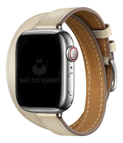 Pulseira Double Tour Slim Para Apple Watch 40mm 41mm 44 45mm