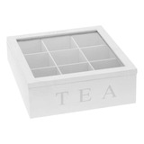 Caja De Almacenamiento De Té De Madera, Organizador De Té L