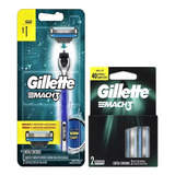 Aparelho Gillette Mach3 + Carga Mach3 C/2 Unid