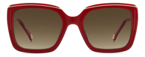 Óculos De Sol Carolina Herrera Her 0143gs R9s 53 Cor Vermelho Cor Da Armação Vermelho Cor Da Haste Vermelho Cor Da Lente Marrom