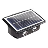 Pack 2 Aplique Carga Solar 4led Impermeable 