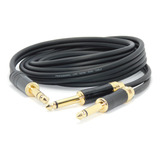 Cable  Plug Stereo A 2 Plug Mono Profesional Noise Free 1mts