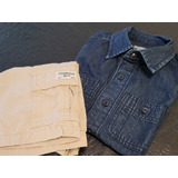 Conjunto Camisa Y Pantalón Oshkosh Para Niños. Importado T5.