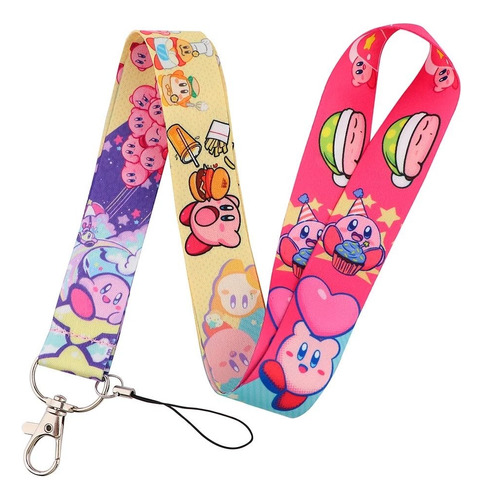 1 Gafete Lanyard Cordon Correa Cinta Llaves Llavero Kawaii