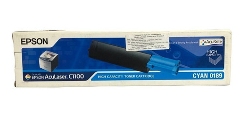 Toner Epson 0189 Cian C1100 Nuevo Y Facturado 