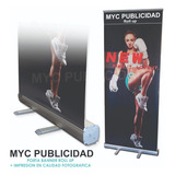 Roll Up Banners Publicitarios De 200 X 80 Cm Con Impresión