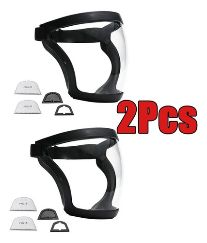 Face Protection Máscara De Proteção 2pcs