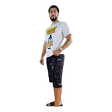 Pijama Caballero Pato Lucas Looney Tunes Short Camisa Cómoda