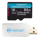 Microsdxc Tarjeta Memoria Canvas Go Plus 64 Gb Funciona Con