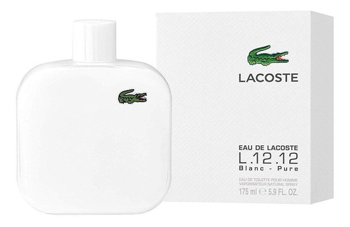 Perfume Hombre Lacoste L 12.12 Blanc Pure Original 175ml