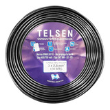 Cable Tipo Taller Alargue Telsen 3x2,5 Mm Rollo X100 Mts