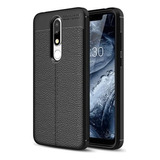 Funda Textura Cuero Para Nokia 5.1 (no Es 5.1 Plus)