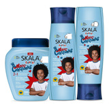 Skala Kit Shampoo,condicionador+creme 2em1 #mais Crespinhos