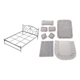 Juego De Dormitorio De Colección De Cama De Hierro Forjado