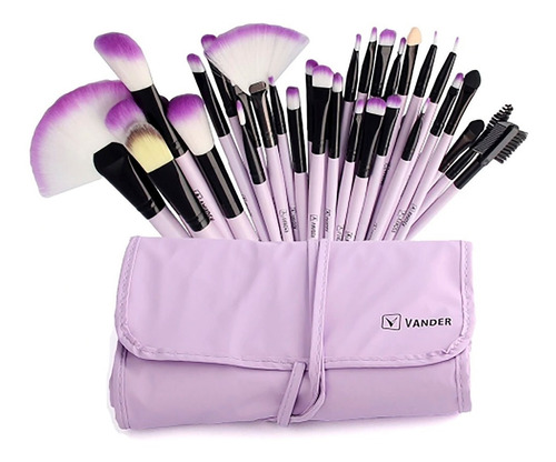 Brochas De Maquillaje Profesiona, Set De 32 Piezas 5 Colores