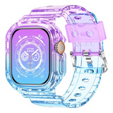 Pulsera Para Apple Watch Ultra Xyf Purpura Y Azul, 49mm