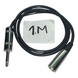 Cable Adaptador Plug Mono Stereo A Canon Xlr Macho 1m