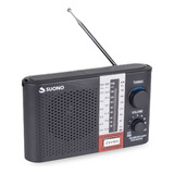 Radio Portatil Am Fm Usb Micro Sd Entrada Auriculares