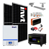 Kit Solar Completo Invt Inversor 3kw/6kw Bateria Litio M10l