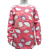 Blusa Infantil Feminina Pijama Moletom