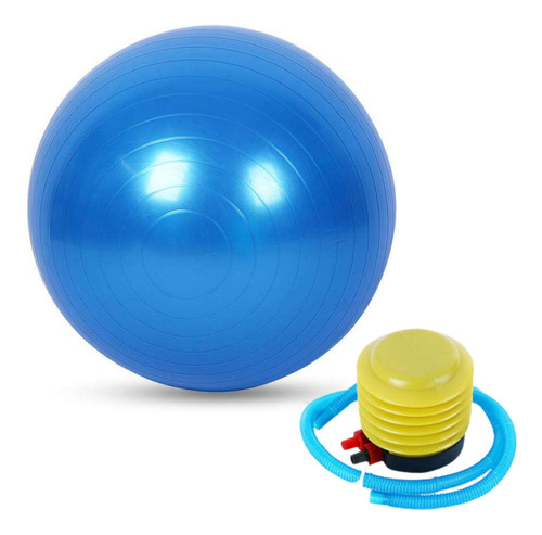 Bola Pilates Yoga Funcional Gym 65cm + Bomba De Ar 300kg