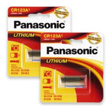 Kit 3 Cartelas Bateria Lítio Cr123a Panasonic 3 Unidades
