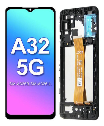 Z Pantalla Lcd Con Marco Para Samsung Galaxy A32 5g A326