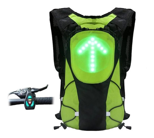 Maleta Ciclismo Morral Led Direccionales Camping Impermeable