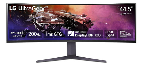 Monitor Curvo LG 45gr75dc-b.aus 45'' Qhd 200hz Amd Freesync