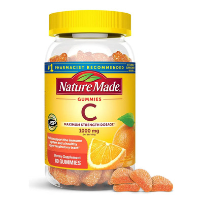 Nature Made Vitamina C 1000mg, 80 Gomitas Naranja | MercadoLibre