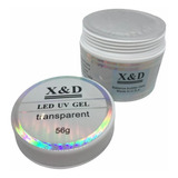 Gel X&d 56g Clear Transparente Alongamento Unhas Xed