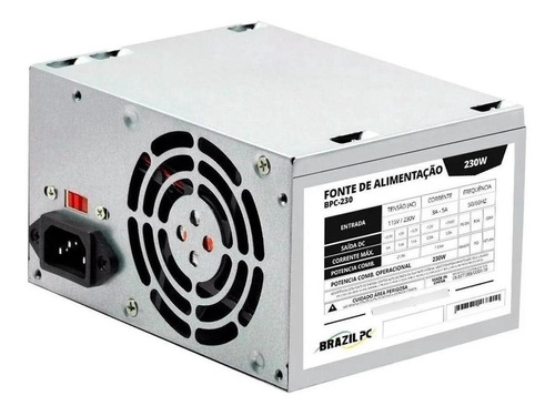 Fonte De Alimentação P/ Pc Brazil Pc Bpc-230 230w 115v/230v