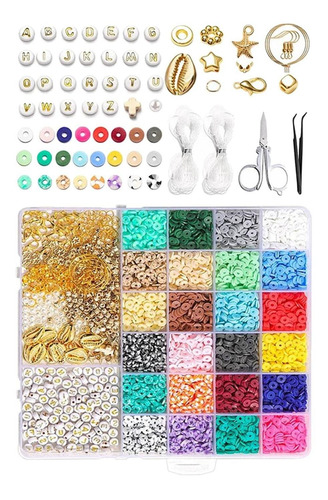 De Arcilla Para Hacer Pulseras, Kit De De Arcilla Planas De