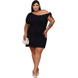 Vestido Balada Festa Preto Plus Size Moda Gringa Casual