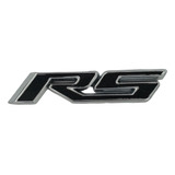 Emblema Rs Negro Autoadhesivo Universal 
