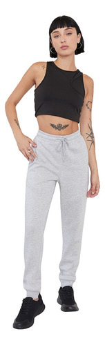 Buzo Mujer Deportivo Jogger Gris Corona